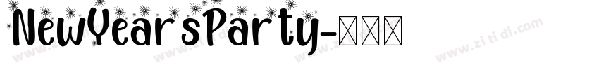 NewYearsParty字体转换