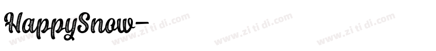 HappySnow字体转换