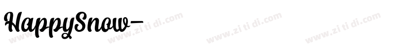 HappySnow字体转换