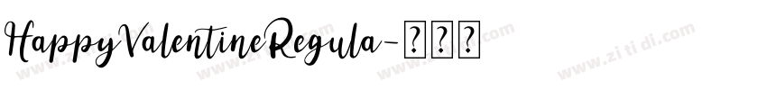 HappyValentineRegula字体转换