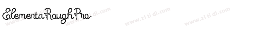 ElementaRoughPro字体转换