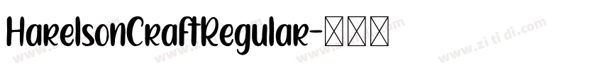 HarelsonCraftRegular字体转换