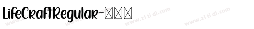LifeCraftRegular字体转换
