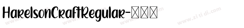 HarelsonCraftRegular字体转换