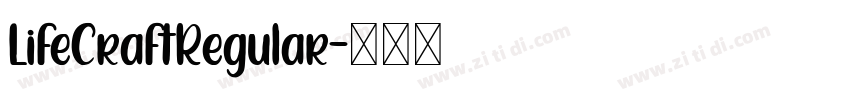 LifeCraftRegular字体转换