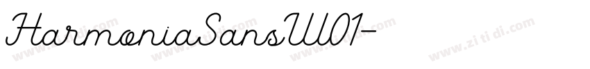 HarmoniaSansW01字体转换