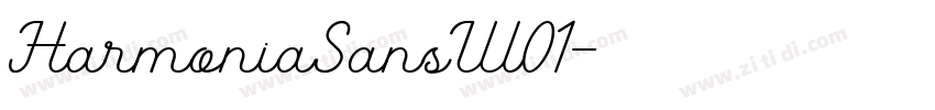 HarmoniaSansW01字体转换