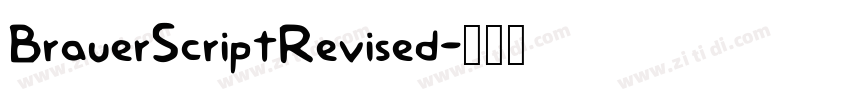 BrauerScriptRevised字体转换