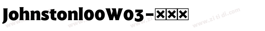 Johnstonl00W03字体转换