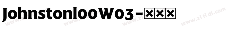 Johnstonl00W03字体转换