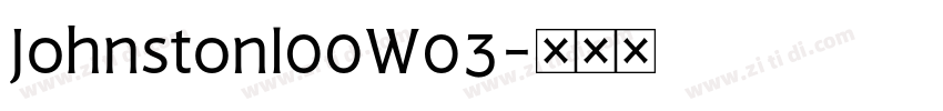 Johnstonl00W03字体转换