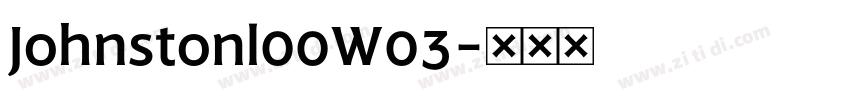 Johnstonl00W03字体转换