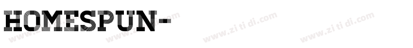 Homespun字体转换