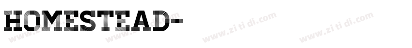 homestead字体转换