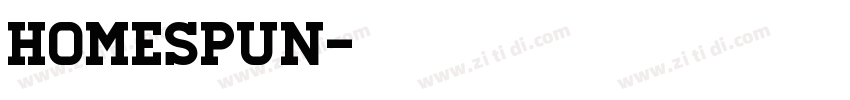 Homespun字体转换