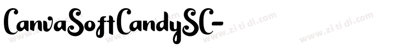 CanvaSoftCandySC字体转换