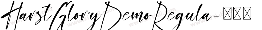 HarstGloryDemoRegula字体转换