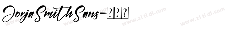 JorjaSmithSans字体转换