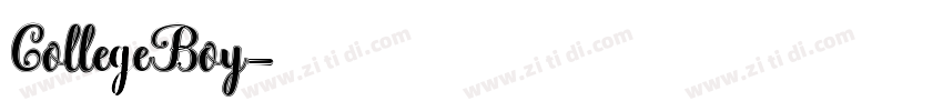 CollegeBoy字体转换