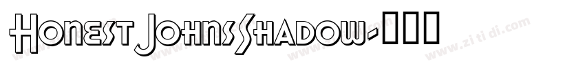 HonestJohnsShadow字体转换