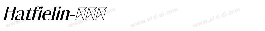 Hatfielin字体转换
