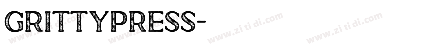 GrittyPress字体转换