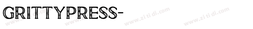 GrittyPress字体转换