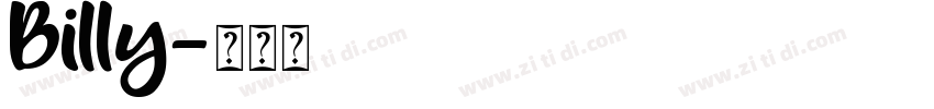 Billy字体转换