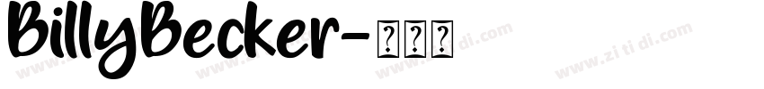 BillyBecker字体转换