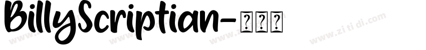 BillyScriptian字体转换