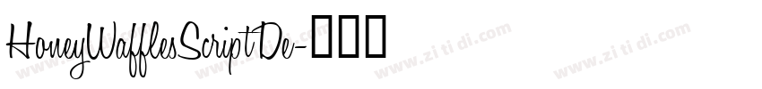 HoneyWafflesScriptDe字体转换