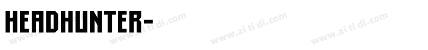 Headhunter字体转换