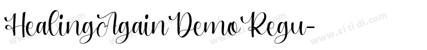HealingAgainDemoRegu字体转换