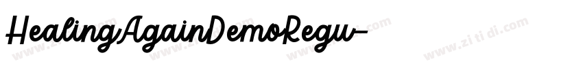 HealingAgainDemoRegu字体转换