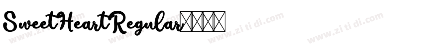 SweetHeartRegular字体转换