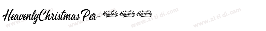 HeavenlyChristmasPer字体转换