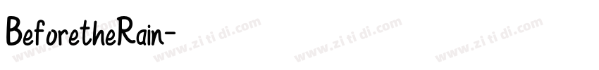 BeforetheRain字体转换