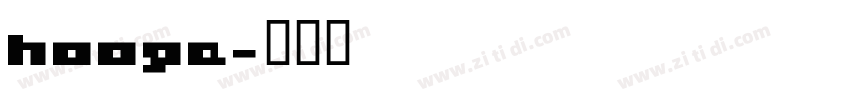 hooge字体转换