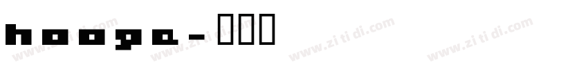 hooge字体转换