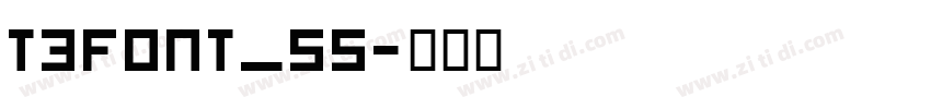 T3Font_55字体转换