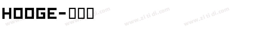 hooge字体转换