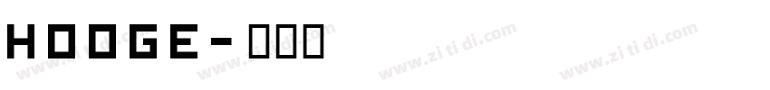 hooge字体转换