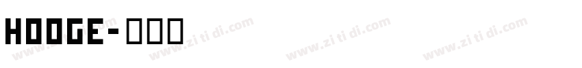 hooge字体转换