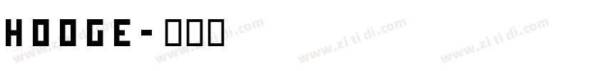 hooge字体转换