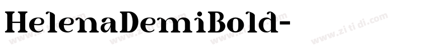 HelenaDemiBold字体转换