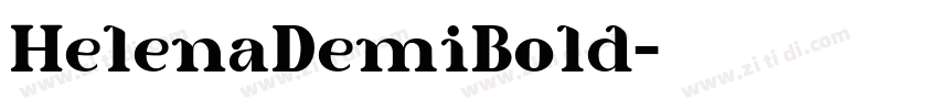 HelenaDemiBold字体转换