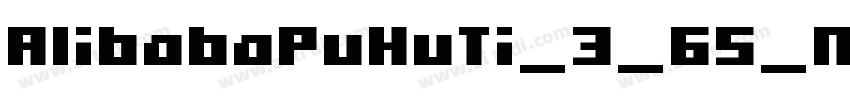 AlibabaPuHuTi_3_65_M字体转换