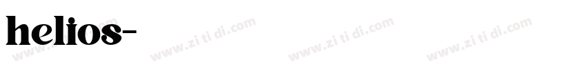 helios字体转换