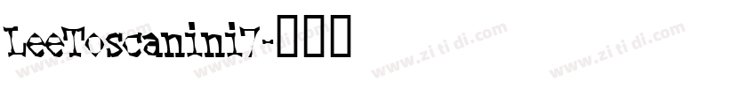 LeeToscanini7字体转换