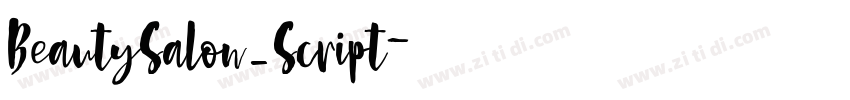 BeautySalon_Script字体转换 BeautySalon_Script字体转换